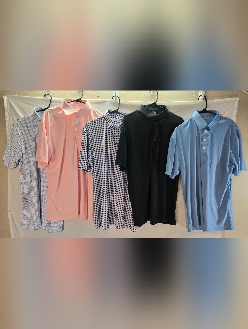 Lot of 5 Collars & Co Men's XL Polo Dress Shirts NWT & NWOT